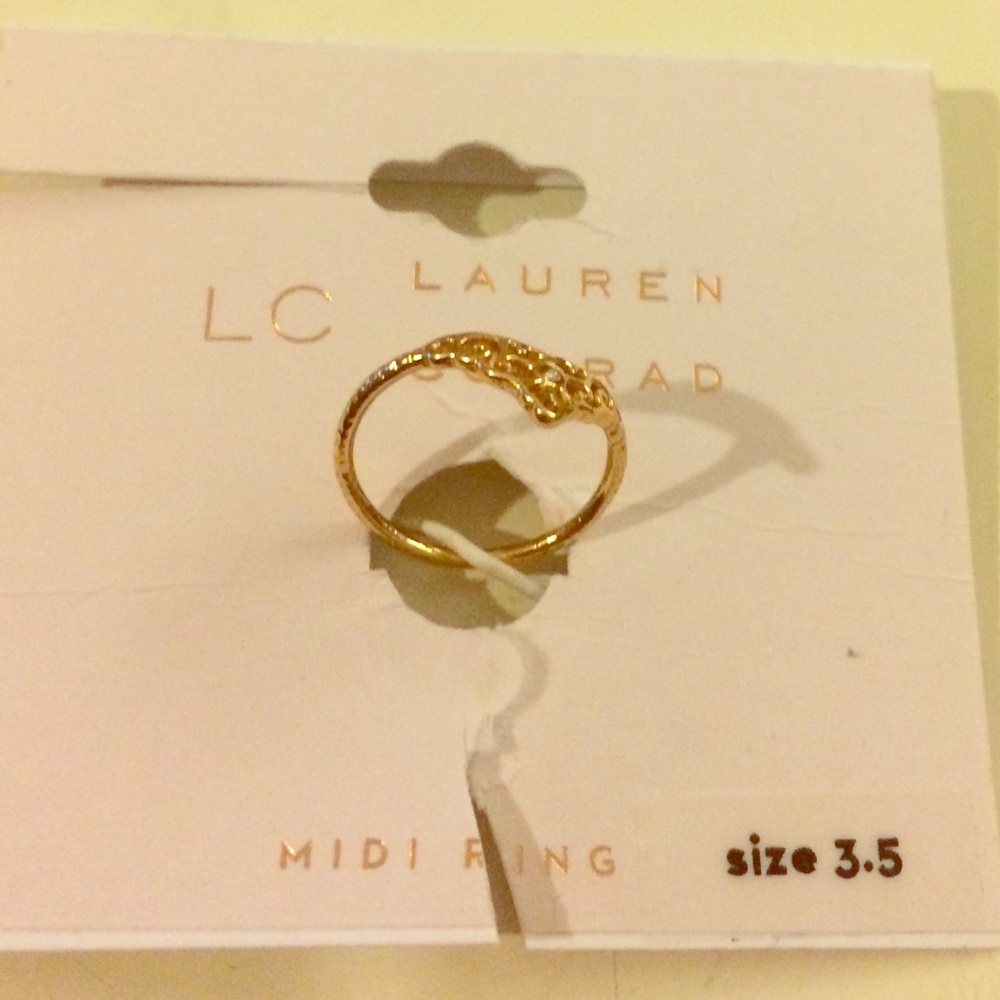 LC Midi Ring Size 3.5 Gold Color